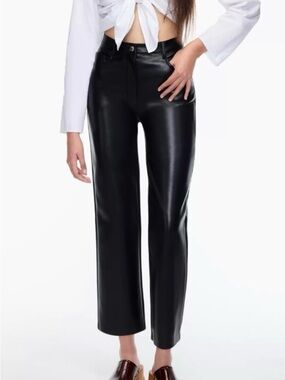 Wilfred Cropped Melina Pant (Faux Leather)